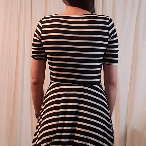 Sunday in Brooklyn Black and White Striped Dress - Picture 5 of 14